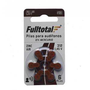 PILA FULLTOTAL AUDIFONO Nº 312 ZINC AIR