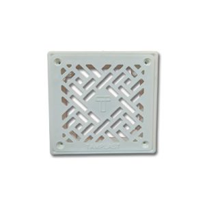 REJILLA C/ MARCO PVC 10 x 10 BLANCO TAMPLAST