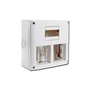 CAJA EXTERIOR RIEL C 2 MODULOS 132x132AIRE ACOND