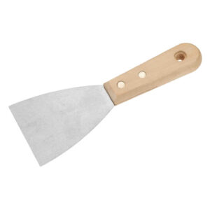 ESPATULA ACERO 100 MM MANGO MADERA