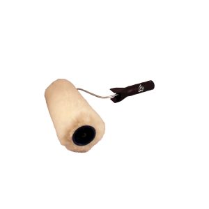 RODILLO MAXI CUERO LANAR COLOR BLANCO 22CM  MATEZZ