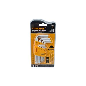 SET LLAVES HEX. PUNTA BOLA 9PZS 1.5-10MM TOOLMAK