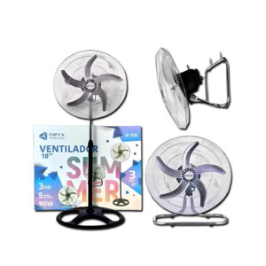 VENTILADOR PIE 3 EN 1 95W 18  PALETA METAL ANDINA
