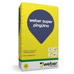 CEMENTO BLANCO SUPER PINGUINO x 25 KG WEBER