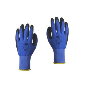 GUANTE POLIESTER PALMA TEXTURADA AZUL T.10