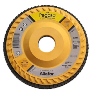 DISCO FLAP 115MM P/VIDRIO CARB SILIC GRANO 220 PEG